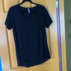 Lularoe Classic T Black Ribbed
